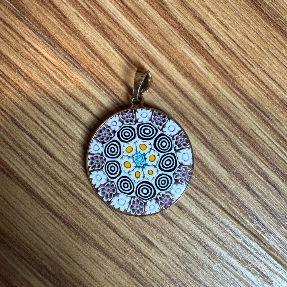 Colorful Mosaic Glass Pendant